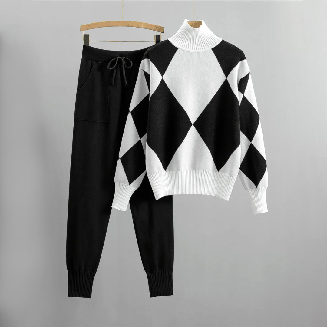 Maryana – kuscheliger pullover und hose für einen stilvollen look