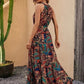 Nina - musterreiches maxikleid in pastelltönen