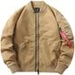 Bomberjacke | Reißverschlüsse | Taschen | Pilot Jacke | Herrenbekleidung-Leyna Moda