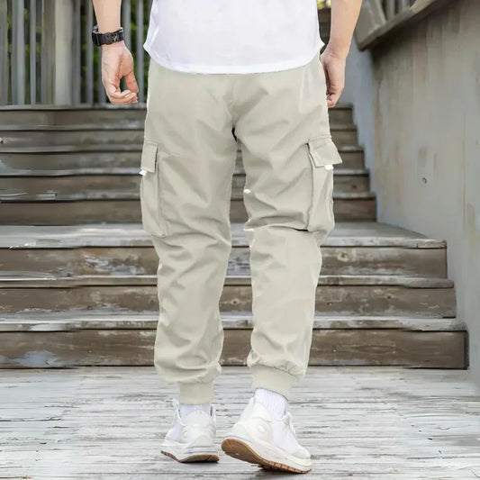 Athanasios - stylische Herren cargohose mit verstellbarem kordelzug