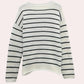 Trendiger urzula - gestreifter damenpullover aus hochwertiger strickware