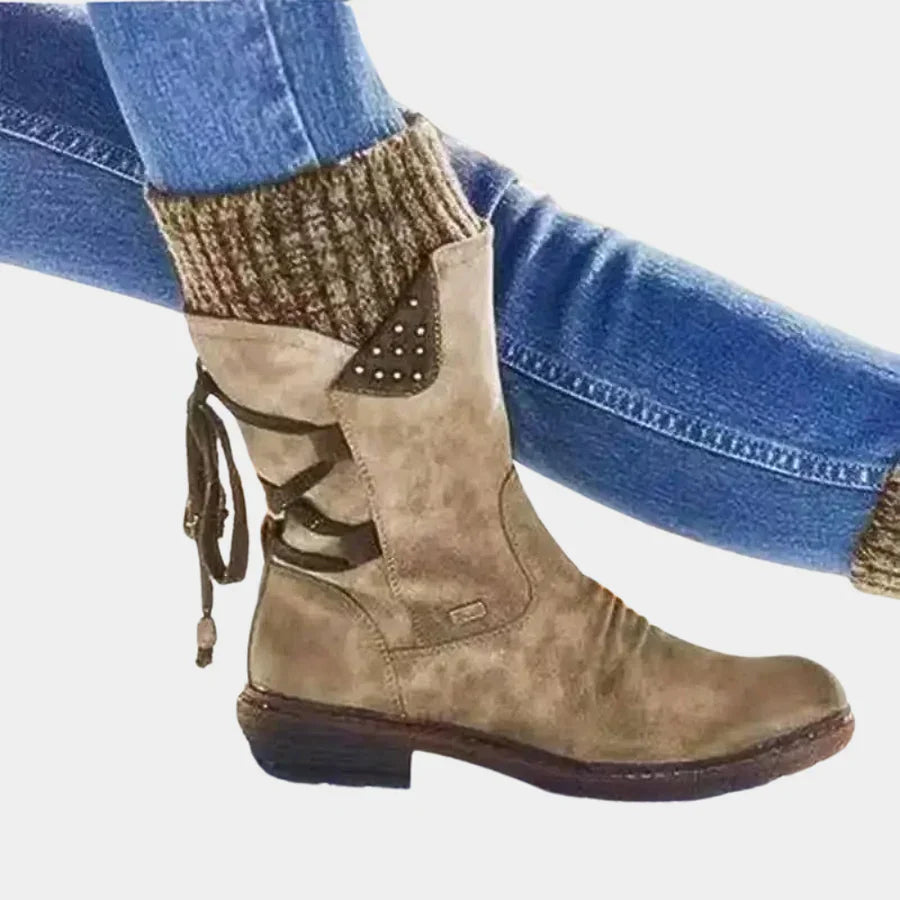 Schicke damen-schneestiefel für modebewusste damen