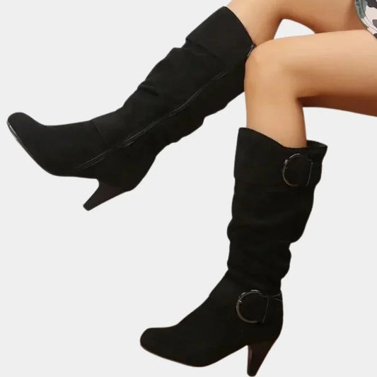 Modische kniehohe stiefel für frauen