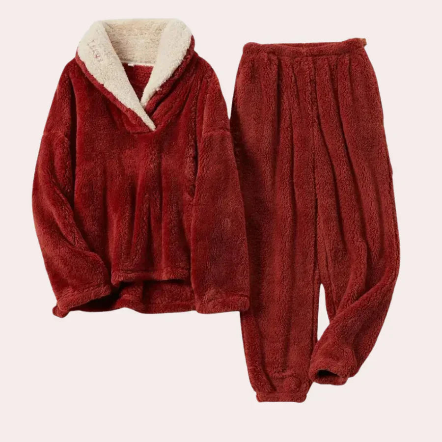 Luxuriöses und gemütliches pyjama-set für damen für ultimativen komfort