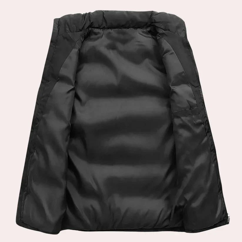 Malte – gepolsterte, wasserabweisende weste mit stehkragen