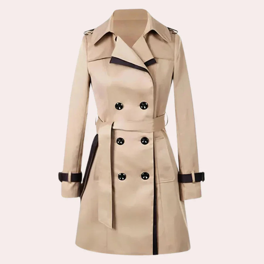 Eleganter damen-trenchcoat für einen raffinierten look