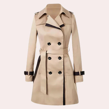 Eleganter damen-trenchcoat für einen raffinierten look