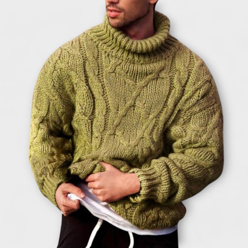 Ruben - gestrickter winterkomfort-rollkragenpullover für herren