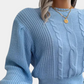 Silvana - bequemer gestrickter damenpullover für einen gemütlichen look