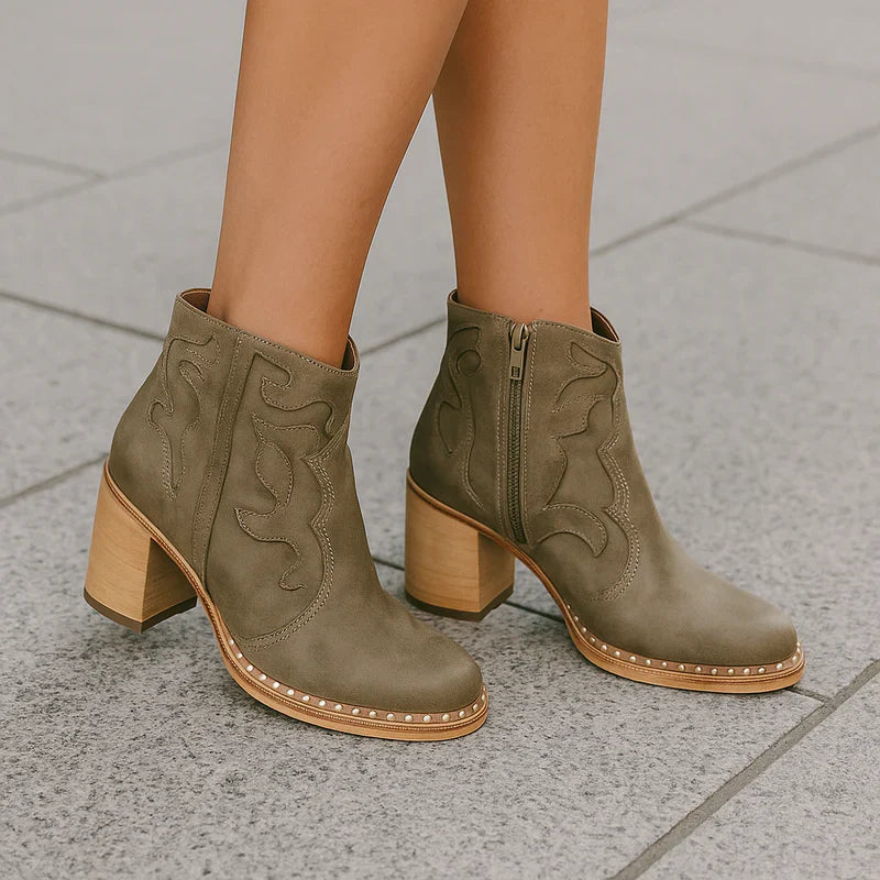 Criselda western-ankle-boots aus veganem leder – damen