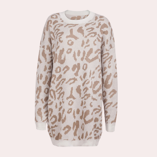 Joska - eleganter damenpullover mit trendigem leopardenmuster