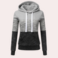 Siobhan - gemütlicher mehrfarbiger kapuzenpullover für damen