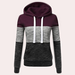 Siobhan - gemütlicher mehrfarbiger kapuzenpullover für damen