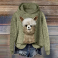 Talia - trendiger damenpullover mit lebhaftem animal-print