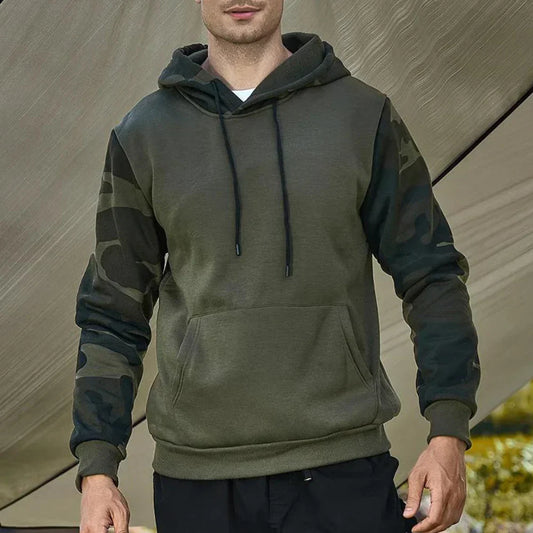 Fritz – stylisches herren-sweatshirt mit kapuze und tarnmuster