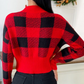 Sonya - eleganter karopullover für damen