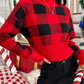 Sonya - eleganter karopullover für damen