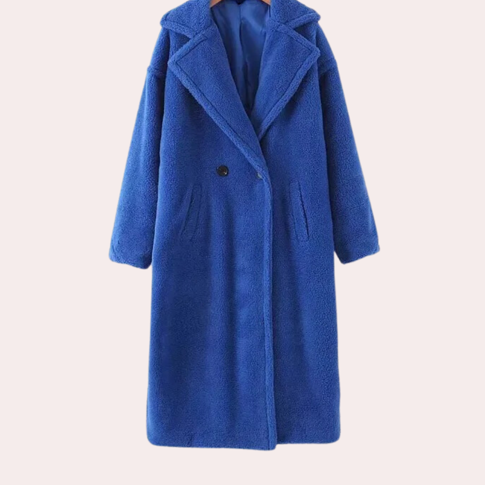 Szilard - eleganter und bequemer damenmantel aus luxuriösem plüsch