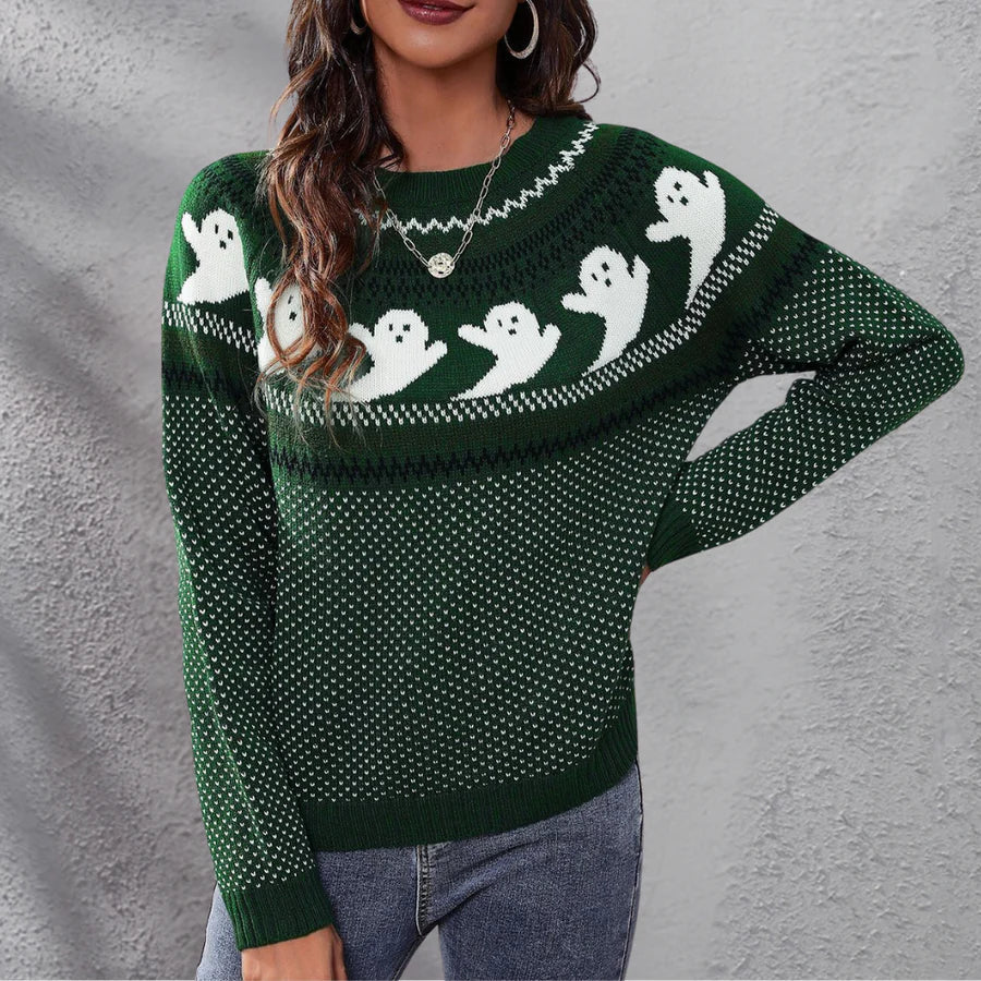 Stylischer cousins-halloween-pullover für damen – perfekt für die feiertage!