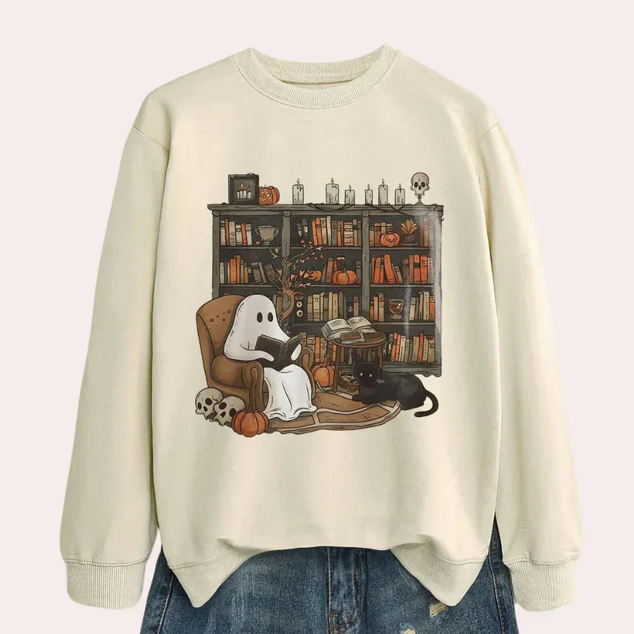 Mirela – gruseliger halloween-pullover für damen