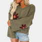Honoria - eleganter geblümter pullover für frauen