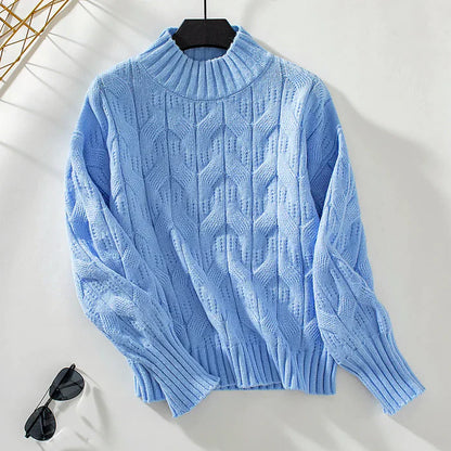 Taisia - moderner gestrickter damenpullover