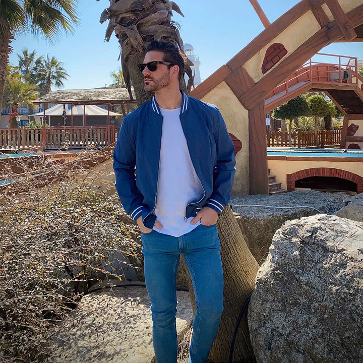 Blau Leichte Sommerjacke für Herren