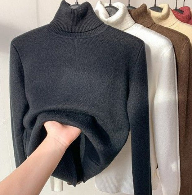 Alpaka - maxi komfort pullover mit farbe