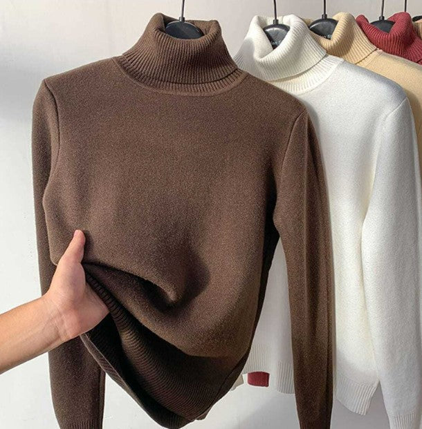 Alpaka - maxi komfort pullover mit farbe