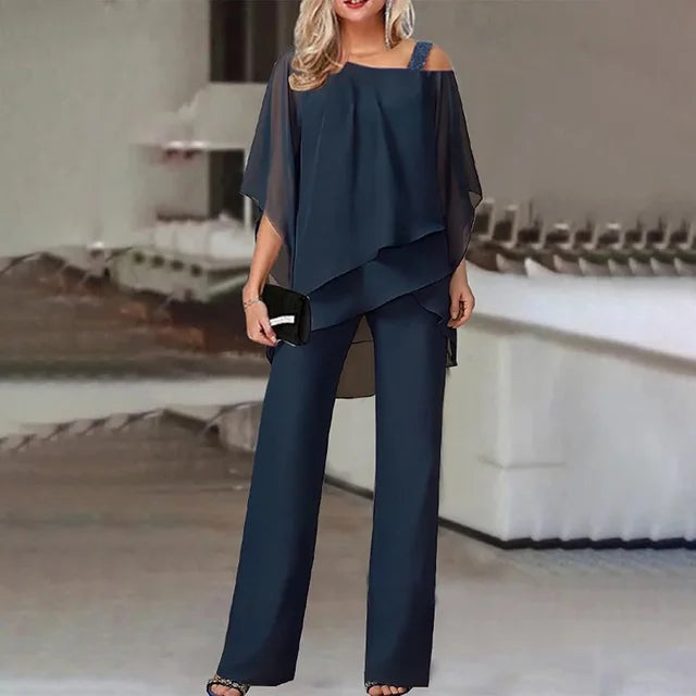 Wilma – elegantes, schulterfreies zweiteiler-set für damen