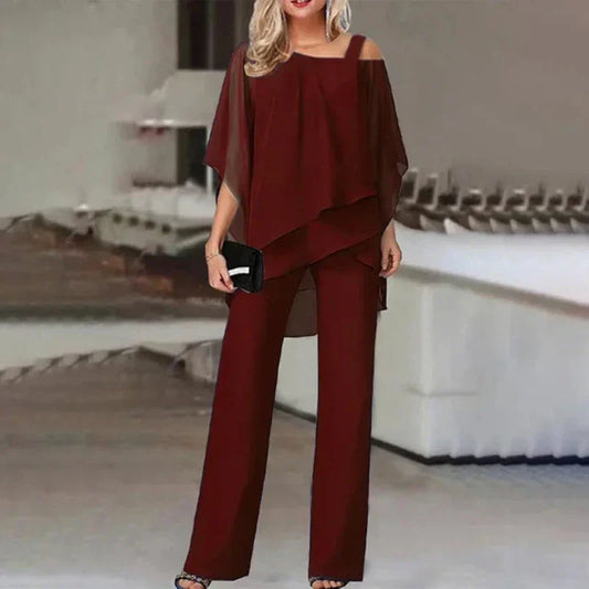 Wilma – elegantes, schulterfreies zweiteiler-set für damen