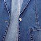 Sidney - schmale jeansjacke mit einem knopf