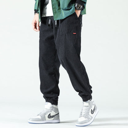Vorne Corduroy Pants Schwarz für Herren