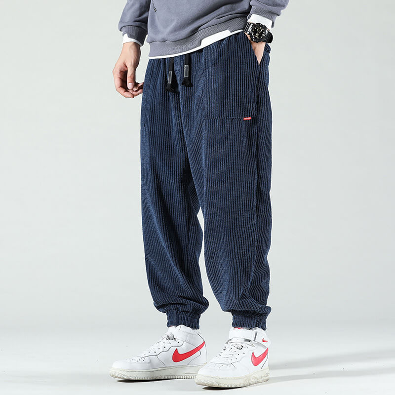 Vorne Corduroy Pants Dunkelblau für Herren