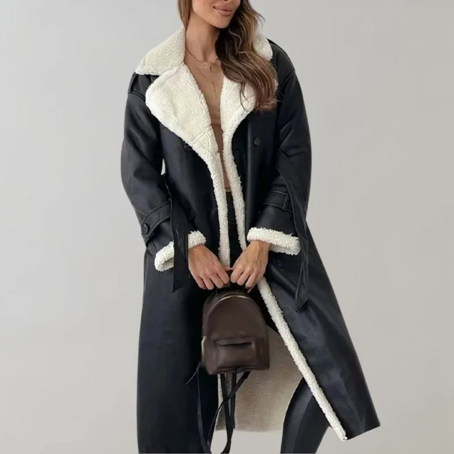 Stylischer langer wintermantel für damen von cornelis