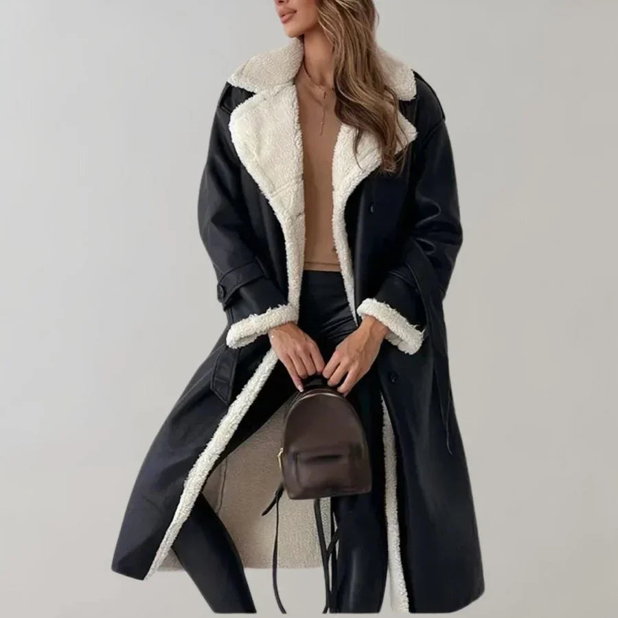 Stylischer langer wintermantel für damen von cornelis