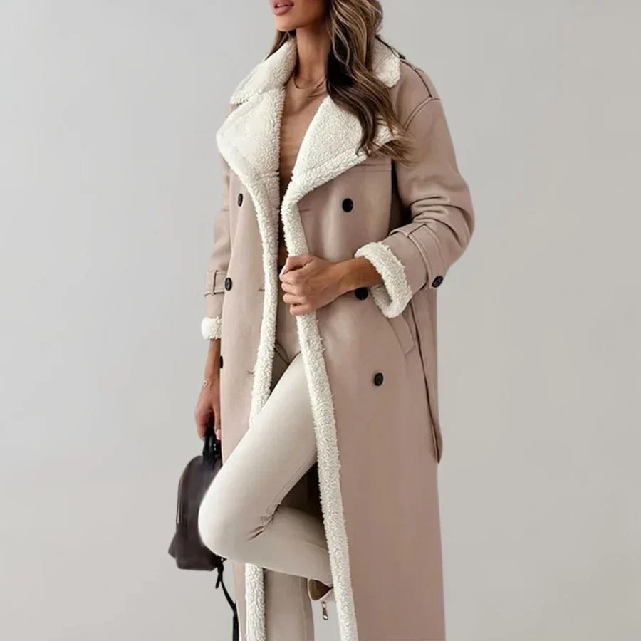 Stylischer langer wintermantel für damen von cornelis