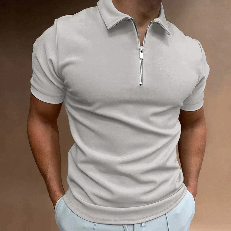 Hellgrau Poloshirt für Herren