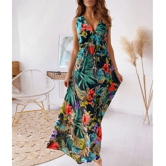 Tropisches maxikleid - Elena