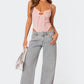 Ivette - jeans mit fliege und stickerei