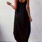 Zoe - modernes maxikleid in tiefschwarz