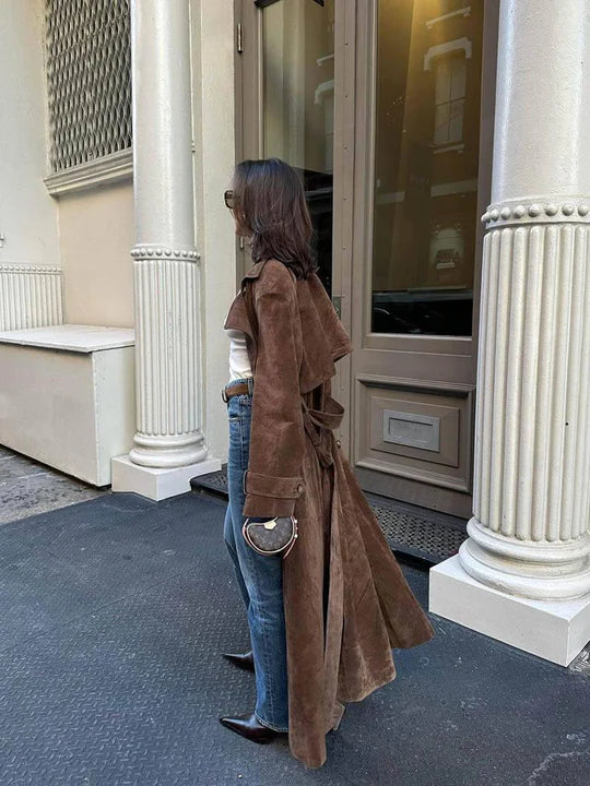 Vivienne – taillierter trenchcoat mit klassischem design