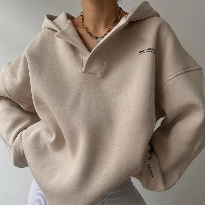 Evangelina-pullover | moderner pullover mit rundhalsausschnitt und entspannter passform