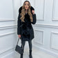 Sable – stylische jacke mit kapuze, gürtel und verstellbarer taille