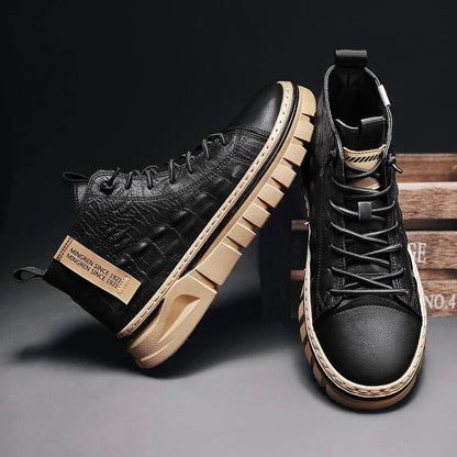 Ross - elegante lederkrawatte