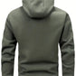 Fleecejacke – Warm – mit Kapuze – Fleecejacke mit Reißverschluss – Herrenbekleidung-Leyna Moda