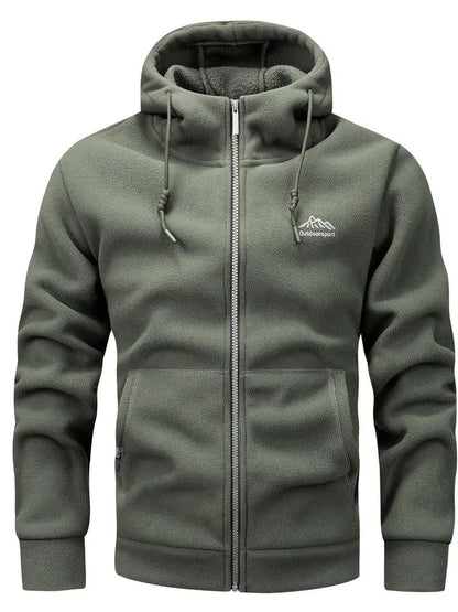 Nik - fleecejacke mit reibverschluss