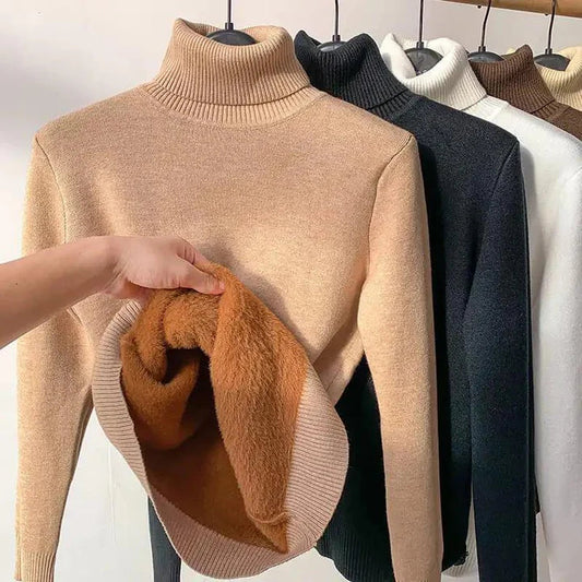 Alpaka - maxi komfort pullover mit farbe
