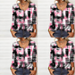 Eva janssen – rosa bluse mit modernem aufdruck