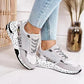 Conie schnürschuhe mit leopardenmuster